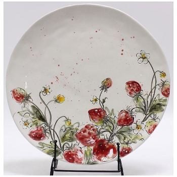 Teller Frutta, Keramik, 27x27x2,5 cm